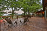 Main level deck overlooking the North Georgia Mountains